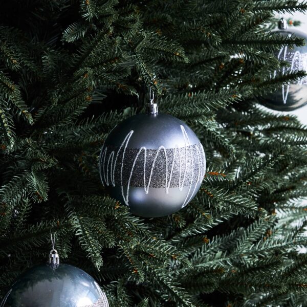 rize silver baubles - christmas ornaments by masons home decor singapore